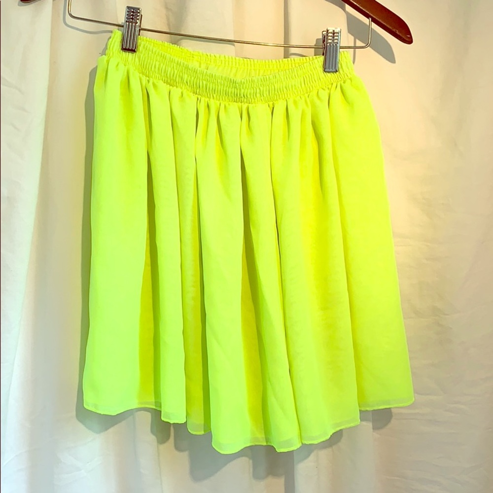 3/20 America apparel neon sheer skirt